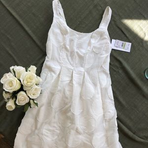 Fun white polka dot dress - brand new